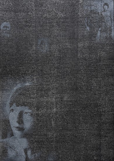 From the cycle: The mirror keeps no memories | etching, photocopy | 100x70cm